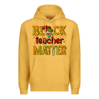 Mustard black teacher matter Premium Hoodie - texasbilliewilder