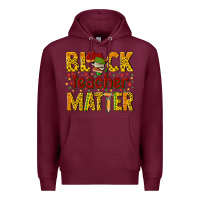 Burgundy black teacher matter Premium Hoodie - texasbilliewilder