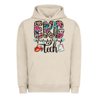 Pigment French Oak ekg tech Urban Hoodie - Zillion Design Studio