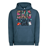 Pigment Midnight Navy ekg tech Urban Hoodie - Zillion Design Studio