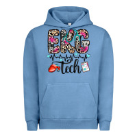 Pigment Pebble Blue ekg tech Urban Hoodie - Zillion Design Studio