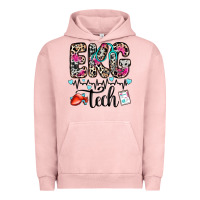 Pigment Salmon ekg tech Urban Hoodie - Zillion Design Studio