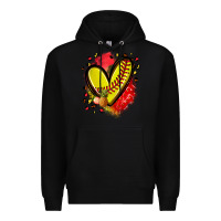 Black fruits and softball heart Premium Hoodie - Zillion Design Studio