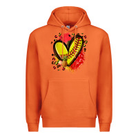 Carrot fruits and softball heart Premium Hoodie - Zillion Design Studio