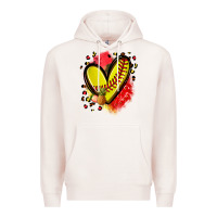 Pale Pink fruits and softball heart Premium Hoodie - Zillion Design Studio