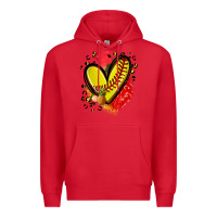 Red fruits and softball heart Premium Hoodie - Zillion Design Studio