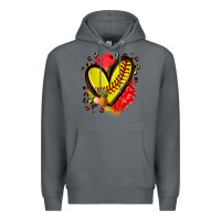 Rock fruits and softball heart Premium Hoodie - Zillion Design Studio