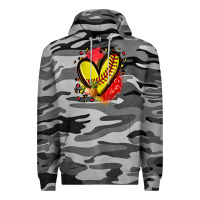 Slate Camo fruits and softball heart Premium Hoodie - Zillion Design Studio