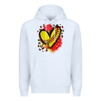 White fruits and softball heart Premium Hoodie - Zillion Design Studio