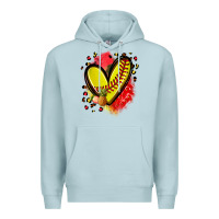 Blue Mist fruits and softball heart Premium Hoodie - Zillion Design Studio