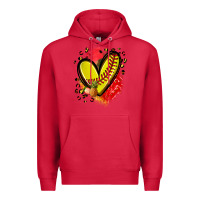 Cardinal fruits and softball heart Premium Hoodie - Zillion Design Studio