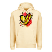 Pina Colada fruits and softball heart Premium Hoodie - Zillion Design Studio