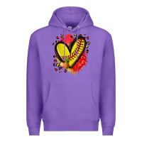 Purple fruits and softball heart Premium Hoodie - Zillion Design Studio