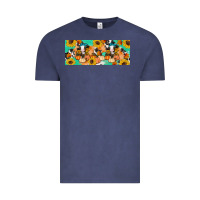 Vintage Denim Cow fall pumpkin Vintage Tee - Artiststas