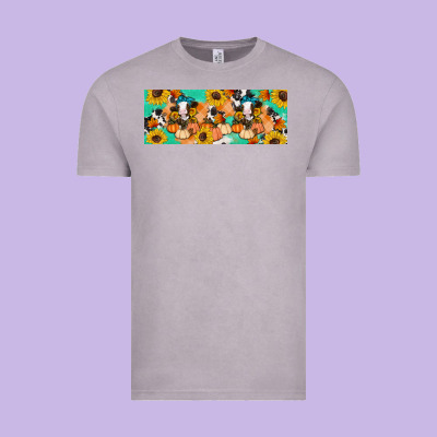 Cow Fall Pumpkin Vintage Tee Designed By Artiststas