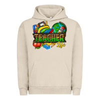 Pigment French Oak teacher life Urban Hoodie - texasbilliewilder