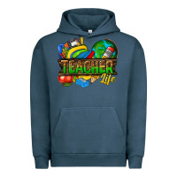 Pigment Midnight Navy teacher life Urban Hoodie - texasbilliewilder