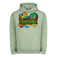 Pigment Oil Green teacher life Urban Hoodie - texasbilliewilder