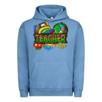 Pigment Pebble Blue teacher life Urban Hoodie - texasbilliewilder