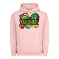 Pigment Salmon teacher life Urban Hoodie - texasbilliewilder