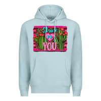 Blue Mist stuck on you cactus Premium Hoodie - RanaPortraitStore