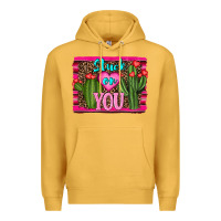 Mustard stuck on you cactus Premium Hoodie - RanaPortraitStore