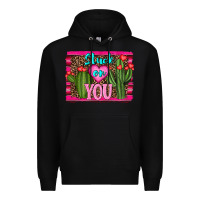 Black stuck on you cactus Premium Hoodie - RanaPortraitStore