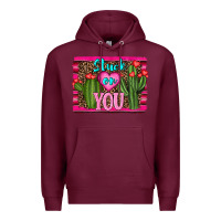 Burgundy stuck on you cactus Premium Hoodie - RanaPortraitStore
