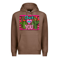 Chestnut stuck on you cactus Premium Hoodie - RanaPortraitStore