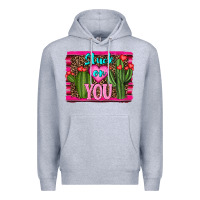 Heather Grey stuck on you cactus Premium Hoodie - RanaPortraitStore