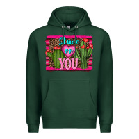 Sports Green stuck on you cactus Premium Hoodie - RanaPortraitStore