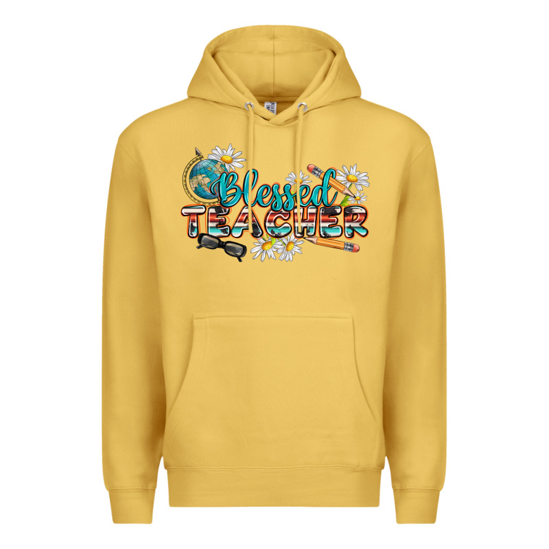 Blessed Teacher Premium Hoodie by texasbilliewilder | Teevron
