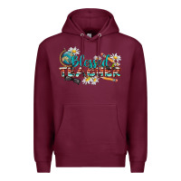 Burgundy blessed teacher Premium Hoodie - texasbilliewilder