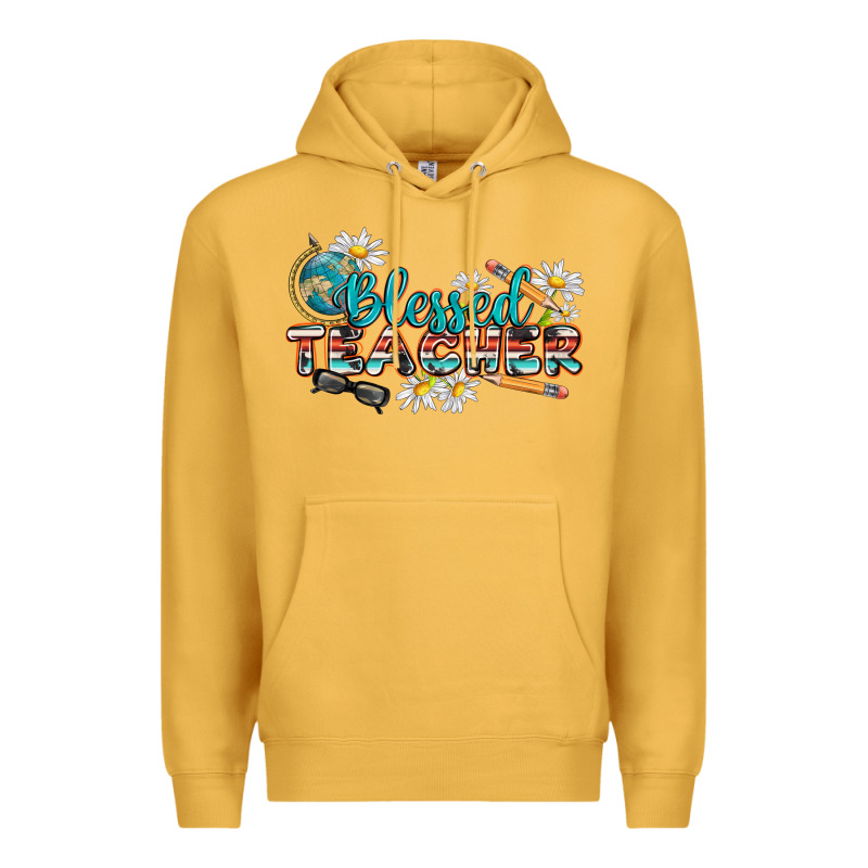 Blessed Teacher Premium Hoodie by texasbilliewilder | Teevron