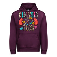 Mauve Wine dialysis tech Urban Hoodie - Zillion Design Studio