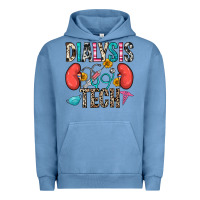Pigment Pebble Blue dialysis tech Urban Hoodie - Zillion Design Studio