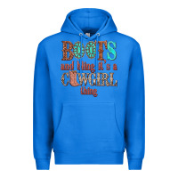 True Royal boots and bling its a cowgirl thing Premium Hoodie - texasbilliewilder