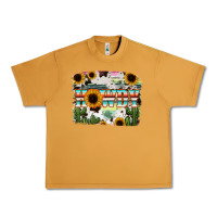 Peanut Butter Howdy Serape And Sunflower Urban Heavy Tee - RanaPortraitStore
