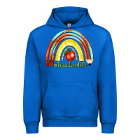Cobalt teacher life with rainbow Urban Hoodie - texasbilliewilder
