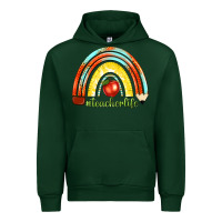Forest Green teacher life with rainbow Urban Hoodie - texasbilliewilder
