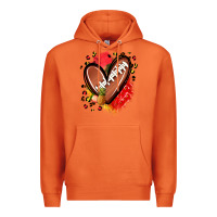 Carrot fruits and football heart Premium Hoodie - Zillion Design Studio