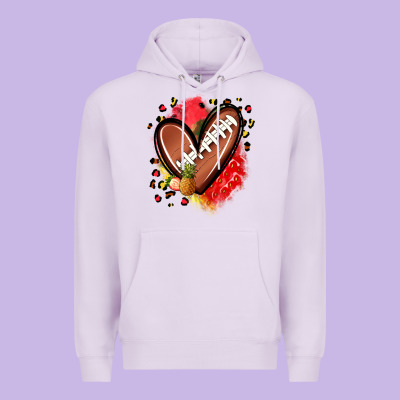 Fruits And Football Heart Premium Hoodie Designed By Zillion Design Studio