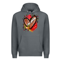 Rock fruits and football heart Premium Hoodie - Zillion Design Studio