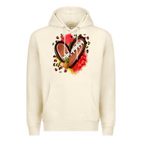 Sandshell fruits and football heart Premium Hoodie - Zillion Design Studio