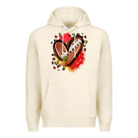 Fruits And Football Heart Premium Hoodie | Teevron