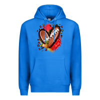 True Royal fruits and football heart Premium Hoodie - Zillion Design Studio