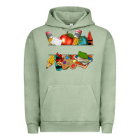 Pigment Oil Green teacher name frame custom Urban Hoodie - texasbilliewilder