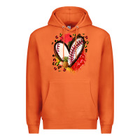Carrot fruits and baseball heart Premium Hoodie - Zillion Design Studio