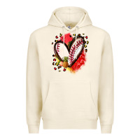 Tofu fruits and baseball heart Premium Hoodie - Zillion Design Studio