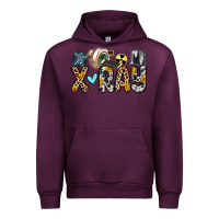 Mauve Wine x ray Urban Hoodie - Zillion Design Studio